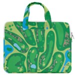 Golf Course Par Golf Course Green MacBook Pro 16  Double Pocket Laptop Bag 