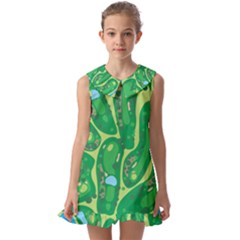 Kids  Pilgrim Collar Ruffle Hem Dress 