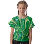 Golf Course Par Golf Course Green Kids  Cut Out Flutter Sleeves