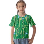 Golf Course Par Golf Course Green Kids  Cuff Sleeve Scrunch Bottom Tee