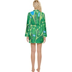 Long Sleeve Satin Robe 