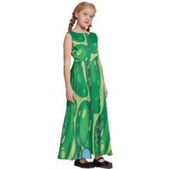 Kids  Satin Sleeveless Maxi Dress 