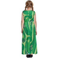 Kids  Satin Sleeveless Maxi Dress 