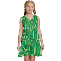 Kids  Sleeveless Tiered Mini Dress 