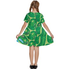Kids  Short Sleeve Tiered Mini Dress 
