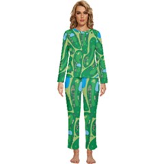 Womens  Long Sleeve Lightweight Pajamas Set 