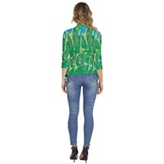 Women s 3/4 Sleeve Ruffle Edge Open Front Jacket 