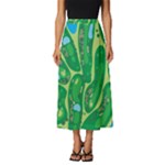 Golf Course Par Golf Course Green Classic Midi Chiffon Skirt