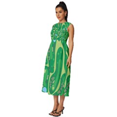 Sleeveless Round Neck Midi Dress 