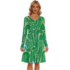 Long Sleeve Dress With Pocket 