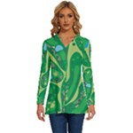 Golf Course Par Golf Course Green Long Sleeve Drawstring Hooded Top