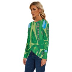Long Sleeve Crew Neck Pullover Top 