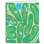 Golf Course Par Golf Course Green 8  x 10  Softcover Notebook