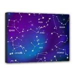 Realistic Night Sky With Constellations Canvas 16  x 12  (Stretched)