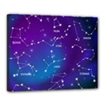 Realistic Night Sky With Constellations Canvas 20  x 16  (Stretched)
