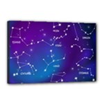 Realistic Night Sky With Constellations Canvas 18  x 12  (Stretched)