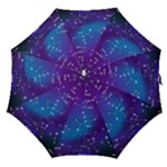 Realistic Night Sky With Constellations Straight Umbrellas