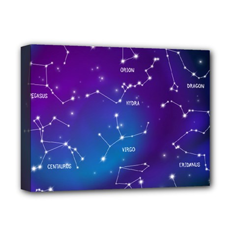 Realistic Night Sky With Constellations Deluxe Canvas 16  x 12  (Stretched)  from ArtsNow.com