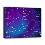 Realistic Night Sky With Constellations Deluxe Canvas 20  x 16  (Stretched)
