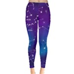 Realistic Night Sky With Constellations Leggings 