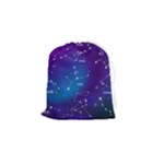 Realistic Night Sky With Constellations Drawstring Pouch (Small)