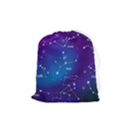 Realistic Night Sky With Constellations Drawstring Pouch (Medium)