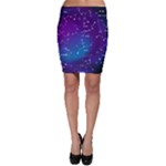 Realistic Night Sky With Constellations Bodycon Skirt