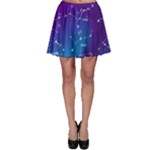 Realistic Night Sky With Constellations Skater Skirt