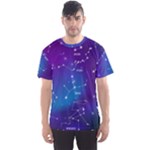 Realistic Night Sky With Constellations Men s Sport Mesh Tee
