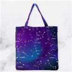 Realistic Night Sky With Constellations Grocery Tote Bag