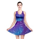 Realistic Night Sky With Constellations Reversible Skater Dress