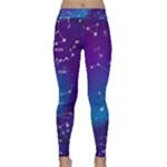 Realistic Night Sky With Constellations Classic Yoga Leggings