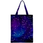 Realistic Night Sky With Constellations Zipper Classic Tote Bag