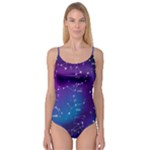 Realistic Night Sky With Constellations Camisole Leotard 