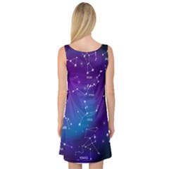 Sleeveless Satin Nightdress Back