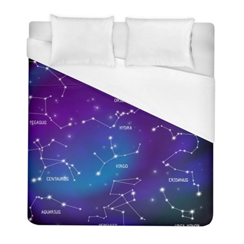 Realistic Night Sky With Constellations Duvet Cover (Full/ Double Size) from ArtsNow.com