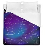Realistic Night Sky With Constellations Duvet Cover (Queen Size)