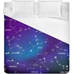 Realistic Night Sky With Constellations Duvet Cover (King Size)