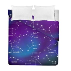 Realistic Night Sky With Constellations Duvet Cover Double Side (Full/ Double Size) from ArtsNow.com