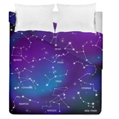 Realistic Night Sky With Constellations Duvet Cover Double Side (Queen Size) from ArtsNow.com