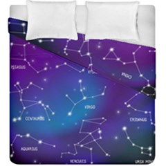 Realistic Night Sky With Constellations Duvet Cover Double Side (King Size) from ArtsNow.com