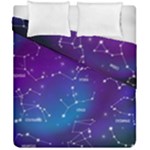 Realistic Night Sky With Constellations Duvet Cover Double Side (California King Size)