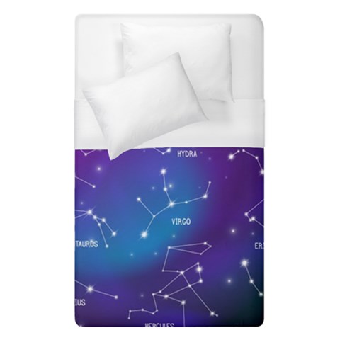 Realistic Night Sky With Constellations Duvet Cover (Single Size) from ArtsNow.com