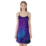 Realistic Night Sky With Constellations Satin Night Slip