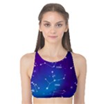 Realistic Night Sky With Constellations Tank Bikini Top