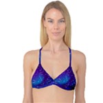Realistic Night Sky With Constellations Reversible Tri Bikini Top