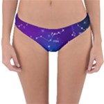 Realistic Night Sky With Constellations Reversible Hipster Bikini Bottoms