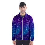 Realistic Night Sky With Constellations Men s Windbreaker