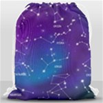 Realistic Night Sky With Constellations Drawstring Bag (Large)