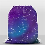 Realistic Night Sky With Constellations Drawstring Bag (Small)